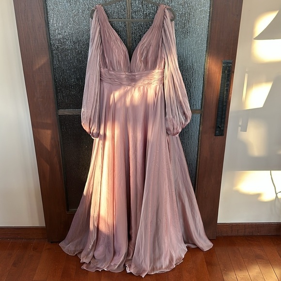 MAC DUGGALMAC DUGGAL 67414 DRESS Mocha Size 10 - Picture 6 of 13